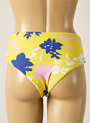 Bas de maillot de bain imprimé fleurs culotte jaune SEAFOLLY femme