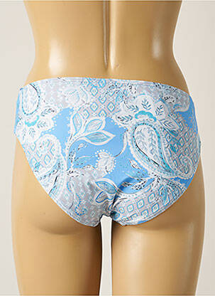 Bas de maillot de bain imprimé fleurs culotte bleu MOONTIDE femme