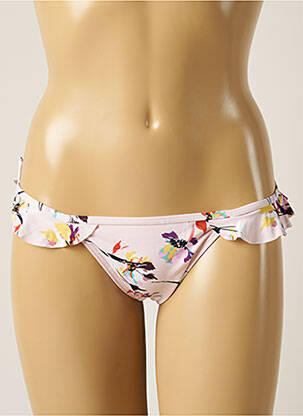 Bas de maillot de bain imprimé fleurs culotte rose PIHA femme