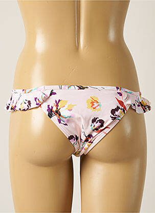 Bas de maillot de bain imprimé fleurs culotte rose PIHA femme