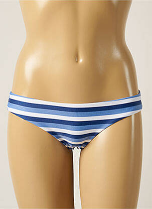 Bas de maillot de bain imprimé rayures culotte bleu RIO DE SOL femme