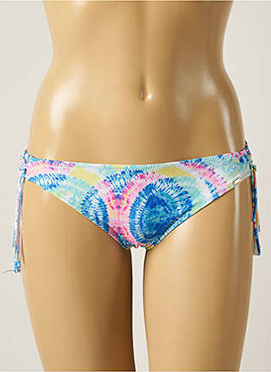 Bas de maillot de bain stretch bikini bleu PIHA femme
