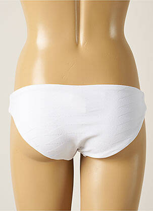 Bas de maillot de bain tissage texturé culotte blanc SEAFOLLY femme