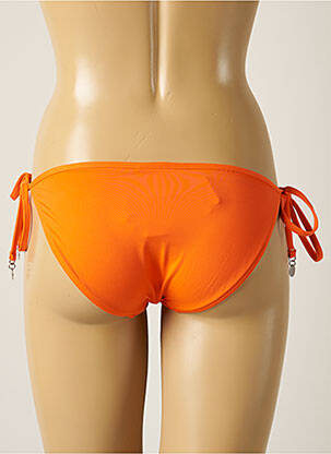 Bas de maillot de bain tissage satiné bikini orange SEAFOLLY femme