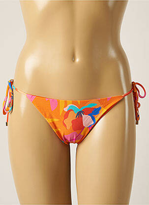 Bas de maillot de bain imprimé fantaisie bikini orange RIO DE SOL femme