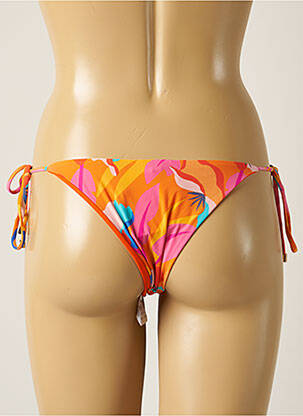 Bas de maillot de bain imprimé fantaisie bikini orange RIO DE SOL femme