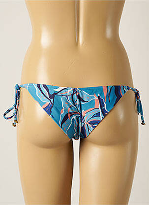 Bas de maillot de bain imprimé fleurs bikini bleu RIO DE SOL femme
