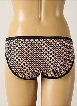 Bas de maillot de bain tissage texturé culotte noir PIHA femme