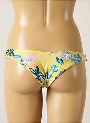 Bas de maillot de bain imprimé fleurs culotte jaune RIO DE SOL femme