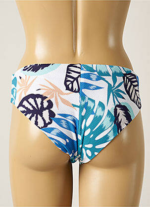 Bas de maillot de bain tissage texturé culotte blanc YSABEL MORA femme