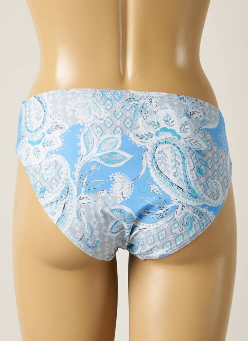 Bas de maillot de bain imprimé fleurs culotte bleu MOONTIDE femme