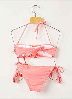 Maillot de bain 2 pièces stretch rose DAG ADOM fille
