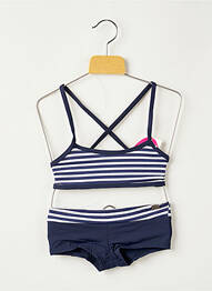 Maillot de bain 2 pièces stretch bleu PLAGE DU SUD fille