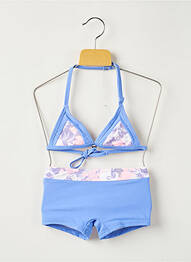 Maillot de bain 2 pièces stretch bleu LULUCASTAGNETTE fille