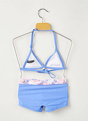 Maillot de bain 2 pièces stretch bleu LULUCASTAGNETTE fille