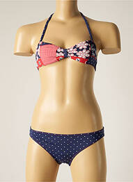 Maillot de bain 2 pièces stretch bleu BORABORA fille