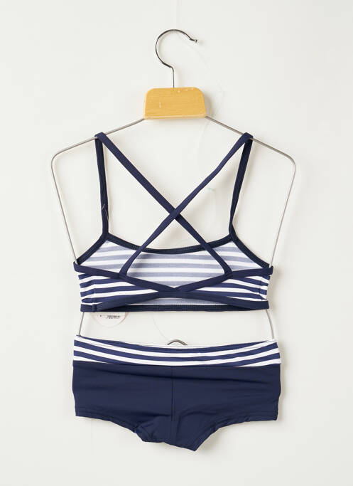 Maillot de bain 2 pièces bleu PLAGE DU SUD pour fille