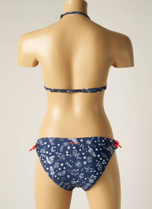 Maillot de bain 2 pièces bleu PROTEST pour fille