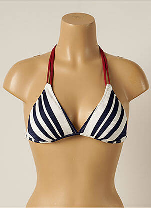 Haut de maillot de bain stretch haut soutien-gorge avec mousse de rembourrage amovible bleu BORABORA femme