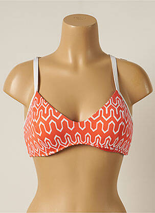 Haut de maillot de bain stretch haut soutien-gorge avec mousse de rembourrage amovible orange SEAFOLLY femme