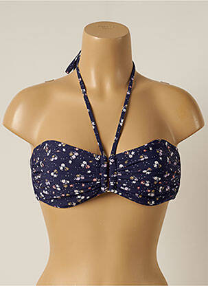 Haut de maillot de bain stretch haut bandeau bleu SEAFOLLY femme
