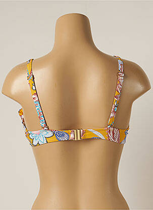 Haut de maillot de bain stretch haut soutien-gorge moulé orange MOONTIDE femme