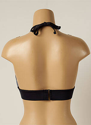 Haut de maillot de bain stretch haut soutien-gorge avec mousse de rembourrage amovible noir OLYMPIA femme