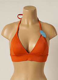 Haut de maillot de bain stretch haut soutien-gorge avec mousse de rembourrage amovible orange OLYMPIA femme