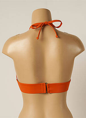 Haut de maillot de bain stretch haut soutien-gorge avec mousse de rembourrage amovible orange OLYMPIA femme