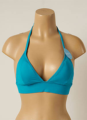 Haut de maillot de bain stretch haut soutien-gorge avec mousse de rembourrage amovible bleu OLYMPIA femme
