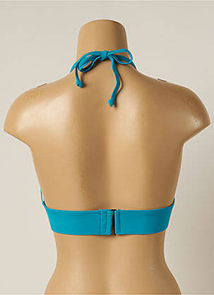 Haut de maillot de bain stretch haut soutien-gorge avec mousse de rembourrage amovible bleu OLYMPIA femme