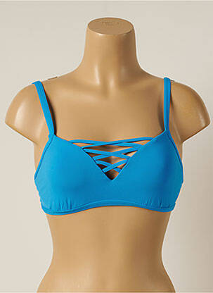 Haut de maillot de bain stretch haut bandeau bleu SEAFOLLY femme
