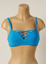 Haut de maillot de bain stretch haut bandeau bleu SEAFOLLY femme
