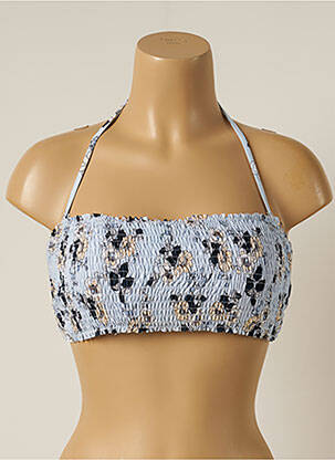 Haut de maillot de bain stretch haut bandeau bleu SEAFOLLY femme