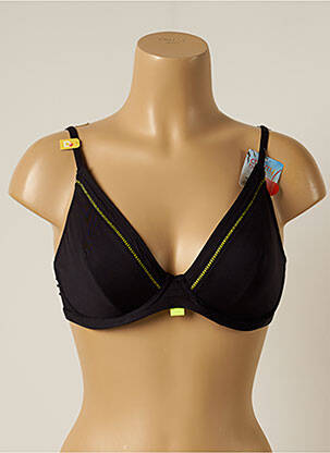 Haut de maillot de bain stretch haut soutien-gorge emboitant noir CHERRY BEACH femme