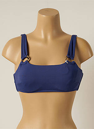 Haut de maillot de bain stretch haut bandeau bleu SEAFOLLY femme