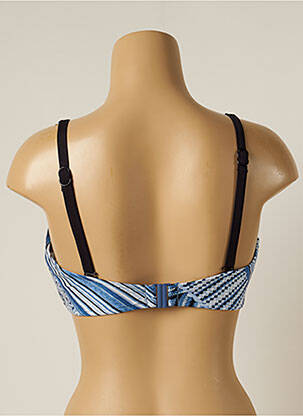 Haut de maillot de bain stretch haut soutien-gorge emboitant bleu SEAFOLLY femme