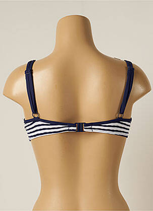 Haut de maillot de bain stretch haut soutien-gorge moulé bleu CHERRY BEACH femme