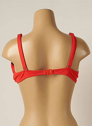 Haut de maillot de bain stretch haut soutien-gorge moulé rouge YSABEL MORA femme