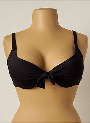 Haut de maillot de bain stretch haut soutien-gorge moulé noir YSABEL MORA femme