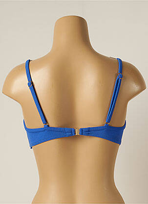 Haut de maillot de bain stretch haut soutien-gorge moulé bleu KIWI femme