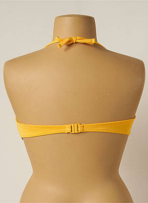 Haut de maillot de bain stretch haut bandeau jaune YSABEL MORA femme