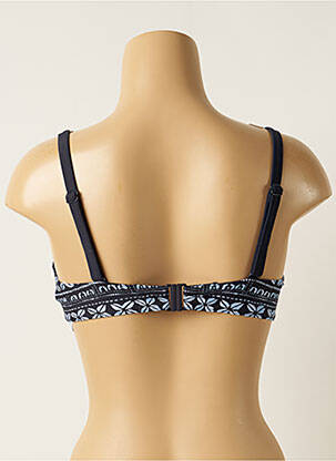 Haut de maillot de bain stretch haut soutien-gorge moulé bleu OLYMPIA femme
