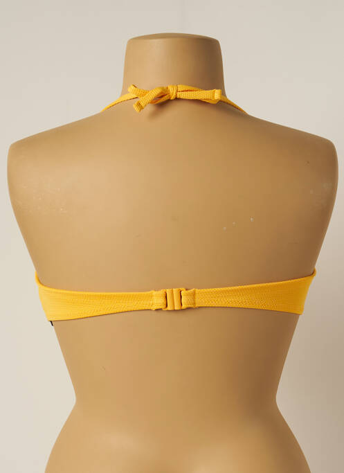 Haut de maillot de bain stretch haut bandeau jaune YSABEL MORA femme