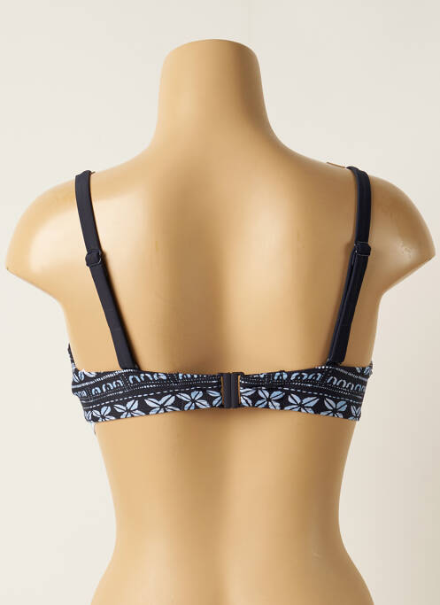 Haut de maillot de bain stretch haut soutien-gorge moulé bleu OLYMPIA femme
