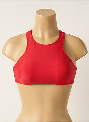 Haut de maillot de bain stretch haut soutien-gorge nageur rouge RIO DE SOL femme