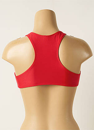 Haut de maillot de bain stretch haut soutien-gorge nageur rouge RIO DE SOL femme