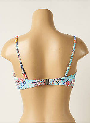Haut de maillot de bain stretch haut bandeau bleu MOONTIDE femme
