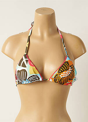 Haut de maillot de bain stretch haut soutien-gorge avec mousse de rembourrage amovible vert PIHA femme