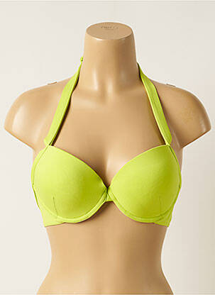 Haut de maillot de bain stretch haut soutien-gorge push-up vert HISTOIRE DE PLAGE femme